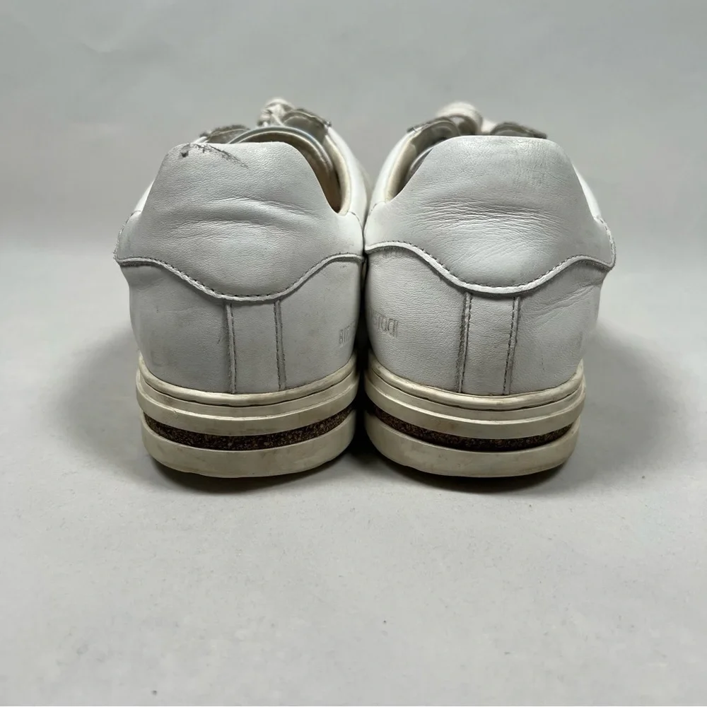 Birkenstock Sneakers Bend Low Women’s Size 10 White Leather Comfortable Shoes - Picture 5 of 12